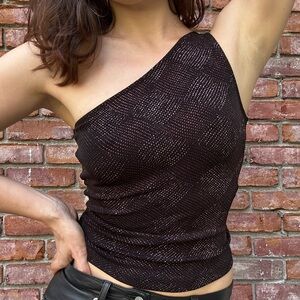 Bebe one shoulder tank vintage